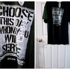 BNWT Kerusso "Choose This Day Whom You Will Serve Christian 2XL-Joshua 24:15